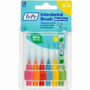 Tepe scovolini misti 6 pezzi rosa a verde