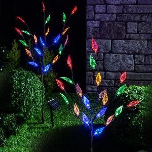 Solar Gartenstecker Blätter