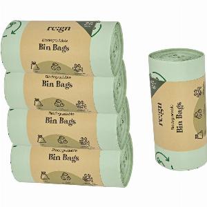 50L Biodegradable Eco Friendly Bin Bags Eco Waste Disposal  5 Rolls
