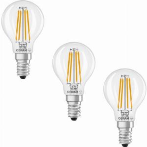 Osram LED Base Classic P 60 Filament 55 W 806 lm E14 warmweiß klar 3er Pack