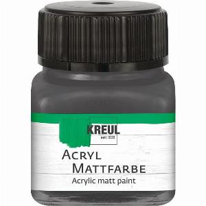 KREUL Acryl Mattfarbe 20 ml  Graphitgrau