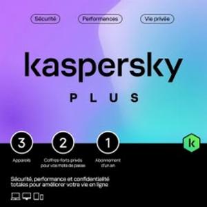 Kaspersky Antivirus Plus Boîte  1 An  3 PC