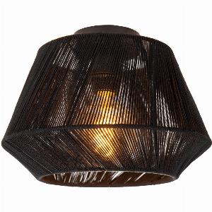 Enjoy 14 Off JESSICA Black Flush Ceiling Light  1xE27  Limited Deal