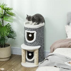 Sconto del 35 su albero tiragraffi PawHut 76 cm con accessori per gatti