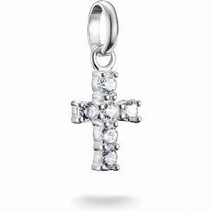 THOMAS SABO Connect Silver Zirconia Cross Charm Pendant