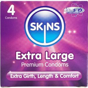 Enjoy 27 Discount on Skins Extra Large Condoms  Pack of 4