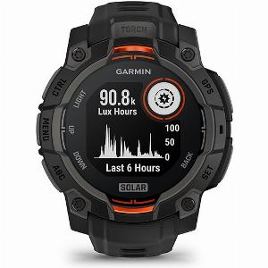 Garmin Instinct 3 Solar Schwarz mit Silikonarmband Ref 0100293400  Outdoor GPS Smartwatch