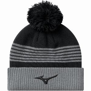 Mizuno 2025 Tour PomPom Thermal Golf Beanie  Black 42 Discount