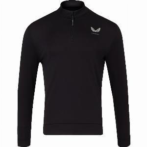 Castore 2025 club classic 14 zip golf midlayer  black  xl
