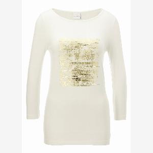 Tshirt en jersey imprimé à manches 34 prix réduit à 24  60 