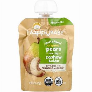 iHerb Réduction de 52 % sur Happy Family Organics purée de poires bio et beurre de cajou