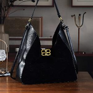 PU Patterned Tote Bag Size 35x12x35 Black