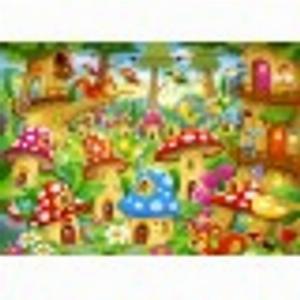 Gnomes in Mushroom Homes