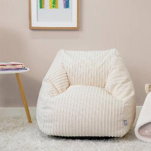 Debenhams rucomfy Beanbags rucomfy Indoor Jumbo Cord Snuggle Bean Bag Chair for Kids in Ivory 5060896361802