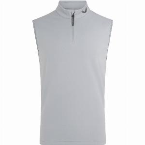 Castore 2025 club classic 14 zip golf gilet  mid grey  gunmetal  xl