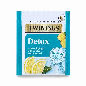 Twinings Superblends  Detox  Lemon  Ginger with Burdock Root  Fennel Flavoured Infusion  Added Selenium  Health Tea Drink 4 x 20 Tea Bags