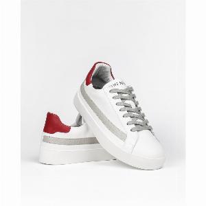 Enjoy 31 Discount on Olympus LowTop Trainers in White Red  Grey