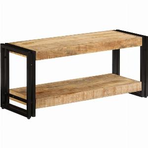 Meuble TV 90x30x40 cm Bois de manguier massif