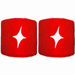 Starvie Poignet Pack de 2 unités Unisex  rouge blanc