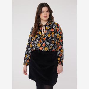 Joanie Clothing Millie Floral Print Tie Neck Blouse US 4
