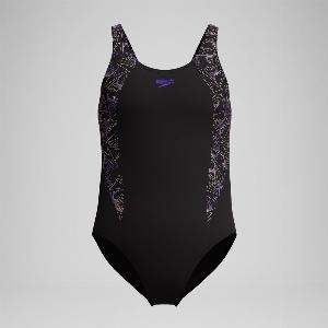 Get 50 Discount on Girls Hyperboom Splice Muscleback Swimsuit BlackPeach