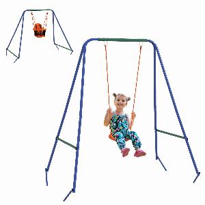 Debenhams Save 68% on OUTSUNNY 2in1 Toddler Swing with Safety Belt in Orange 5056725366209