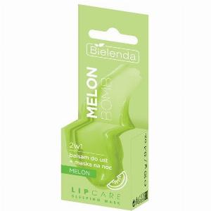 Bielenda Lip Care Sleeping Mask Melon Bomb 2in1 Lip Balm  Melon Night Mask 10 g