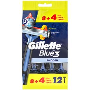 Enjoy 11 Discount on Gillette Blue3 Smooth Razors  Pack of 12