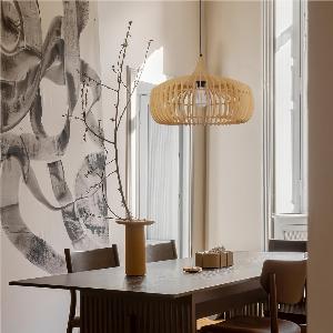 Handcrafted Wooden Pendant Light  Warm Natural Style Now 110 Save 8