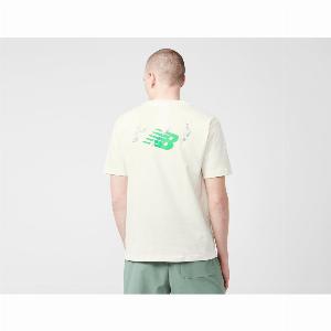 Enjoy 43 Discount on New Balance Athletics Tennis Graphic TShirt Beige