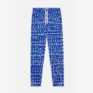 Get 23 Discount on Enorsia Womens Blue Fair Isle Trousers Size 12
