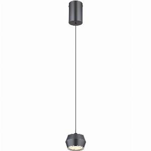 Marthy Slim Pendant Ceiling Light Grey Matt LED 3000K