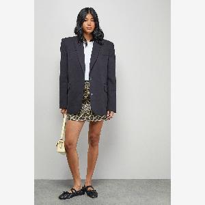 Enjoy 60 Discount Warehouse Womens Yellow Leopard Print Mini Skirt Size 12