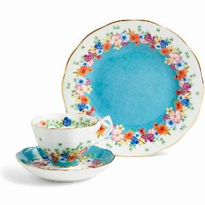 Ensemble de 3 pièces  soucoupe tasse et assiette Florence 1940 93 