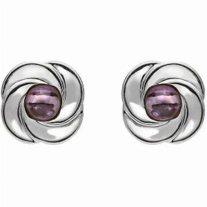 Enjoy 38 Discount on Sterling Silver Round Blue John Swirl Earrings