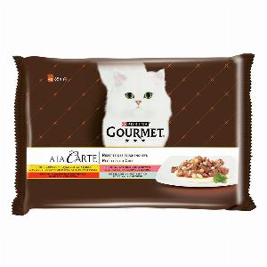 4x85g recettes gourmandes À la Carte Gourmet nourriture humide pour chat