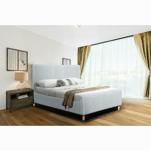Jakarta Upholstered Bed Frame Double Duck Egg Blue Cozy and Stylish Decor