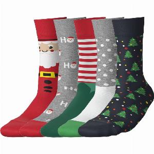 Remise de 10 sur le lot de 5 chaussettes homme esmara rougevertgris