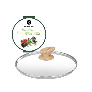 Coperchio 24 cm in vetro Black Stone