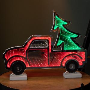 40cm LED Infinity Light Red Truck