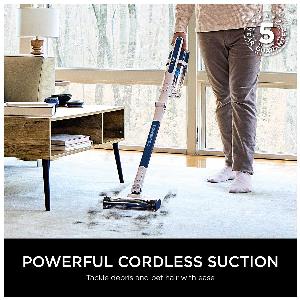 Shark IZ380UK PowerPro Cordless Stick Vacuum Cleaner in Navy Metallic