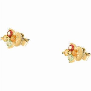 Réduction de 40 sur les boucles doreilles CLEOR en argent jaune et oxyde