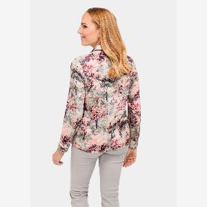 Weiche Jerseybluse mit wundervollem Druck  bunt  gemustert  Gr 25 von Goldner Fashion