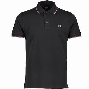 Polo uomo nera a manica corta in piquet ora 1360  sconto 15