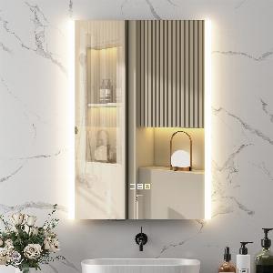 Sconto del 19 su specchio da bagno LED HOMCOM vetro temperato Argento