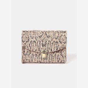 The Pushlock  Flax Matte Python  Slate Grey