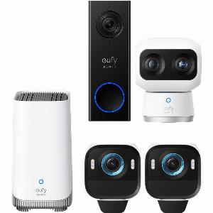 Kit de 2 caméras eufyCam S3 ProCaméra intérieure S350Sonnette vidéo C30 eufy Security