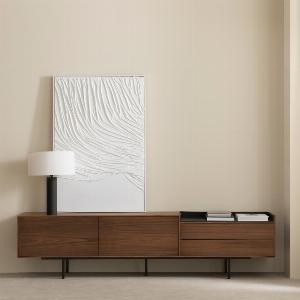 Meuble TV 220 en placage noyer Joelle