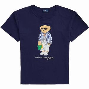 POLO RALPH LAUREN Maglietta Polo Bear in jersey di cotone