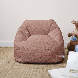 Debenhams rucomfy Beanbags rucomfy Indoor Kids Bean Bag Chair Snug Snuggle Seat in Dusty Pink 7081441202898